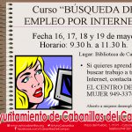 CARTEL CURSO EMPLEO INTERNET MUJER WEB