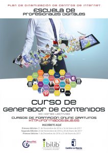 CARTEL GENERADOR DE CONTENIDOS WEB