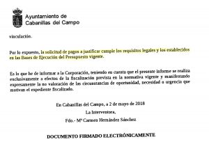 informe intervencion