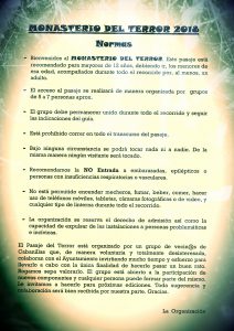 NORMAS PASAJE DEL TERROR