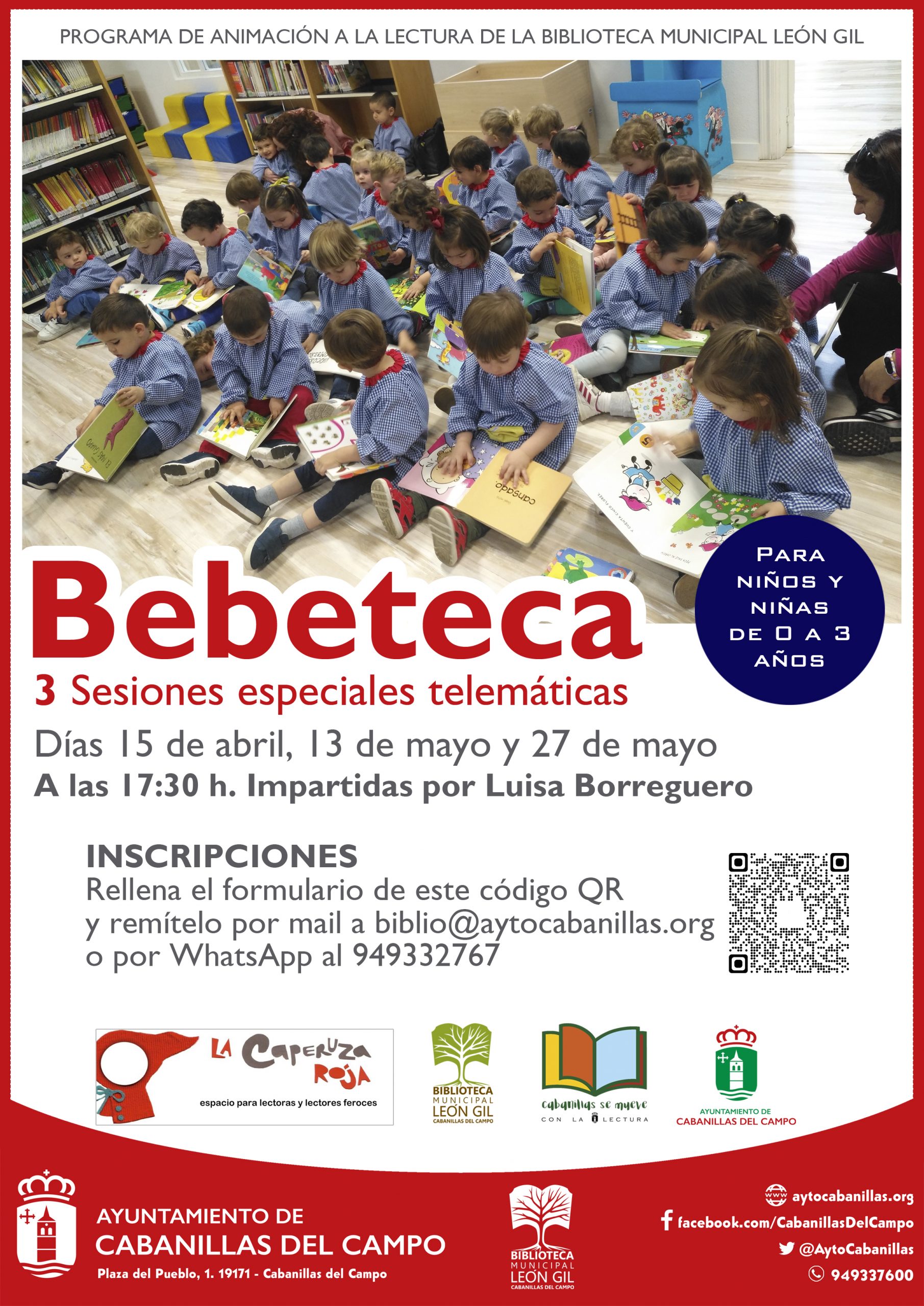 La Biblioteca León Gil Programa Tres Sesiones Especiales De La Bebeteca Para Los Días 15 De